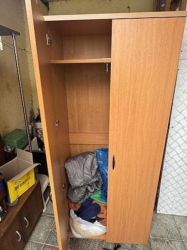 iki qapili dolablar: 2 qapılı, Digər rəng, Taxta, Açılan, Düz dolab — 1