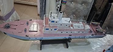 klarnet muştuk: Masaüstü gəmi maketi – əl işi - Tip: Dəniz patrul/kuter üslubunda — 3