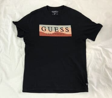 Futbolka, Guess, M (EU 38), rəng - Qara