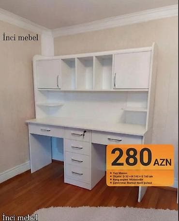 qapi ustu: Düz masa, Stulsuz, Polkalı, Siyirməli, Azərbaycan, Sadə laminat — 1