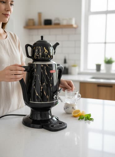 Yeni Elektrik Samovar, 5 l, Pulsuz çatdırılma