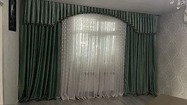 capsella perdeler: Zərif pərdə dəsti - Model: klassik salon dəsti – qalın pərdə + tül + — 3