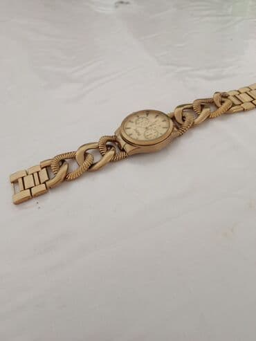 gumus kisi uzukleri: Qol saatı, Michael Kors, rəng - Qızılı — 4