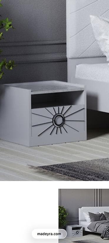 Yataq otağı dəsti – güzgülü qarderob, makiyaj masası və tумba Tecili — 4