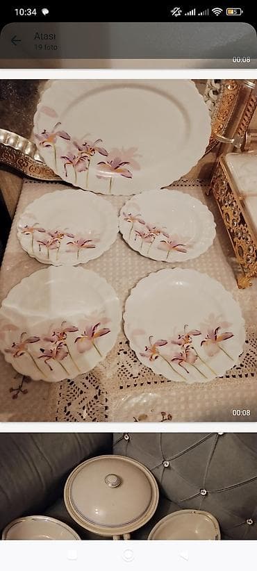 обеденный набор: Обеденный набор, цвет - Белый, Фарфор, 1 персон — 9