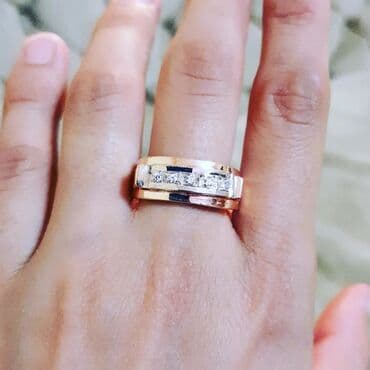 tək qaş: Nişan, Üzük, Sarı qızıl, 583 Əyar — 3