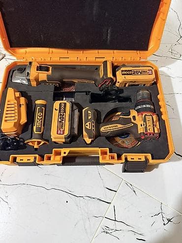 ucuz drel: Tecili. Satılır az işlenib. Məhsul: INGCO 20V Cordless 2 PCS Combo — 4