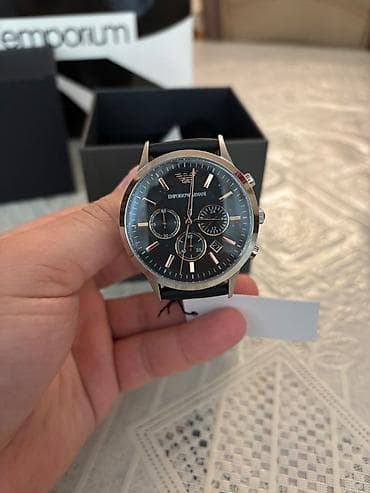 Aksesuarlar: Yeni, Qol saatı, Emporio Armani, rəng - Qara — 1