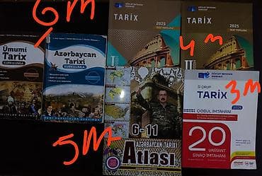 Tarix üzrə dərs vəsaitləri və test topluları dəsti Məhsulun tərkibi — 1