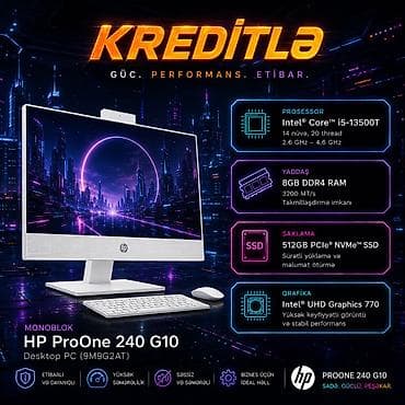 MONOBLOK HP ProOne 240 G10 Desktop PC (9M9G2AT) Texniki göstəricilər