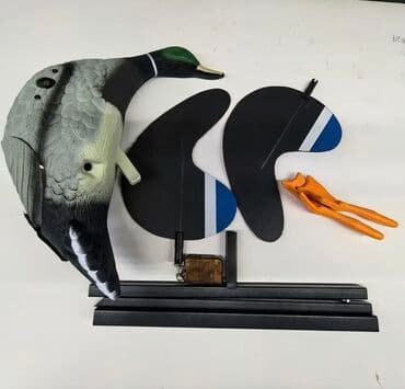 manken başı: Uçan qanadlı ördək maketi – ov və quş cəlbetməsi - Realistik mallard — 3