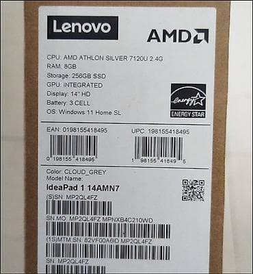 ucuz led tv: Lenovo IdeaPad Slim 1 (14", 7-ci nəsil) noutbuk - 14 düym ekran – — 7