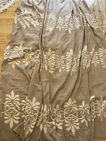 canavar şəkilləri: Pərdə dəsti – hundurluyu 290. Tül çox enlidir, qatları sıx durur — 2