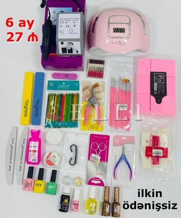 dırnaq seti: Şəkildəki hərşey 6 ay 27 azn. Profisional möhtəşəm set 🥳 dirnaq seti — 1