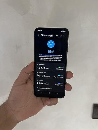 samsung s7 ekran: Samsung Galaxy A03s, 64 GB, rəng - Qara — 5