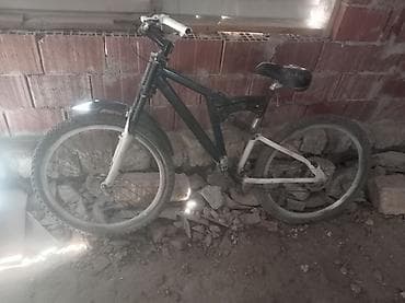 velosiled: Dağ velosipedi, tam ölçülü çərçivə - Çərçivə: ikirəng (qara-ağ), tam — 1