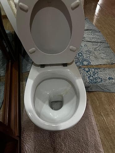 tap.az unitazlar: İkiqat rezervuar düyməli keramika unitaz - Korpusu və çəni birləşmiş — 3