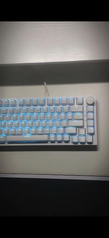 komputer rolu: Satılır! Yenidir! Bağlı qutuda! Ajazz AK820 Ağ rəngli mexaniki — 4