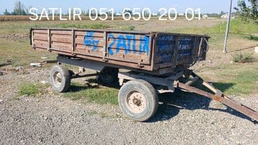 Kənd təsərrüfatı üçün qoşqu (traktor üçün) - 4 təkərli, iki oxlu