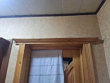 qapi ve pencere: Ağac otaq qapısı dəsti - Material: tam ağac (şam ağacı strukturu — 2