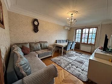 4cu mkr kiraye evler: 3 otaqlı mənzil – geniş eyvanlı - Planlaşdırma: uzun dəhlizli, 3 ayrı — 10