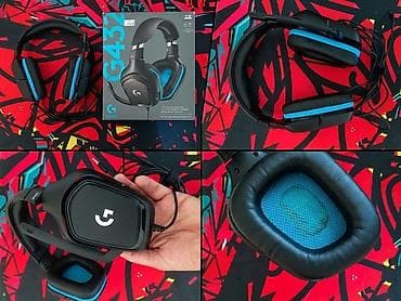 İşlənmiş Simli Qulaqcıqlar, Logitech, rəng - Qara — 2