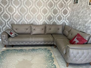 divani: Künc divan, İşlənmiş, Açılan, Bazalı, Nabuk, Çatdırılma yoxdur — 2