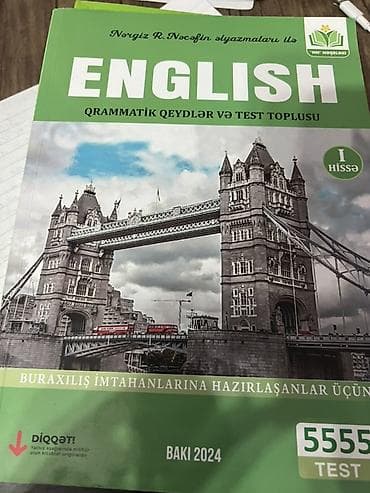 Kitablar və jurnallar: Məhsul: “English – Qrammatik Qeydlər və Test Toplusu” (I hissə) — 1