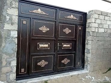 Dekorativ dəmir darvaza və qapı dəstləri - Material: qalın — 2