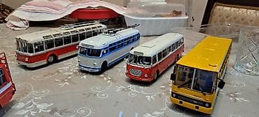 Kolleksiya üçün retro avtobus maketləri dəsti.Optom her biri 60 — 1