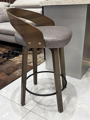 limon ağaçı: Bar taburesi – müasir dizayn - Material: bərk ağac gövdə və arxa — 5