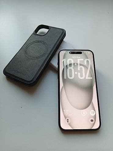 iphone 6 ucuz: IPhone 15 Plus, 128 GB, Black Titanium, Simsiz şarj, Face ID — 9