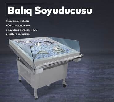 Nerjaveykalar: Balıq vitrini (soyuducu) paslanmaz. Zavod istehsalı. İstenilen ölçüde — 1