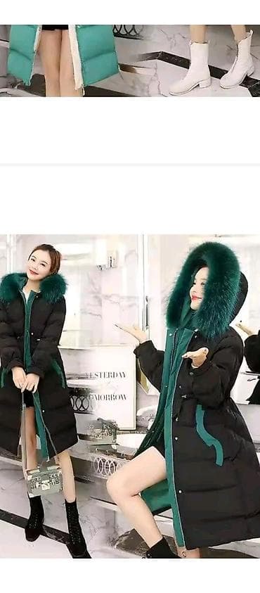 женские утепленные штаны: Qadınlar üçün qışlıq palto/parkalar - Model: Uzun, kapüşonlu, qalın — 9