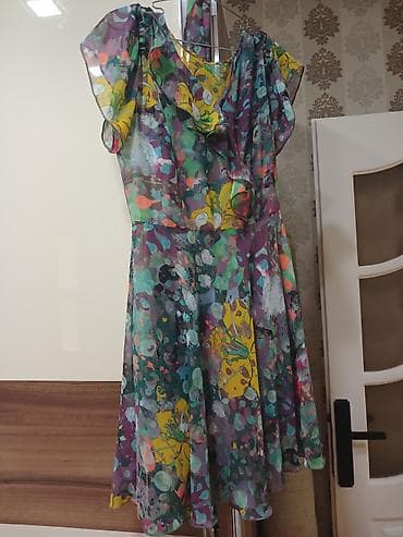 Rəngarəng şifon don - Parça: yüngül, şəffaf şifon; astarlı. - Dizayn