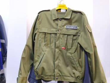 fosfor kurtka: Nözarətçi üçün hərbi-üslub iş gödəyəsi - Rəng: zeytun-yaşıl - Sinədə — 1