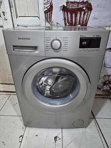 ev masin: Paltaryuyan maşın Daewoo, 6 kq, İşlənmiş, Avtomat, Qurutma var, Pulsuz çatdırılma, Ödənişli çatdırılma — 2