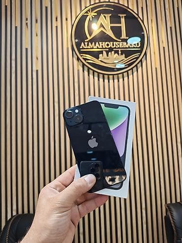 philips xenium 9@9d: IPhone 14, 128 GB, Midnight, Zəmanət, Simsiz şarj, Face ID — 1