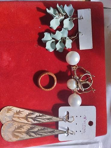 ideal.az parfum: Bijuteriya dəsti – müxtəlif aksesuarlar - Turkuaz rəngli baş bəzəyi — 5