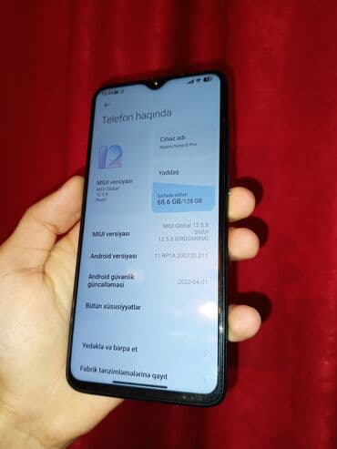 2.el telefonlar: Redmi Note 8 Pro, 128 GB, rəng - Yaşıl, Barmaq izi — 4