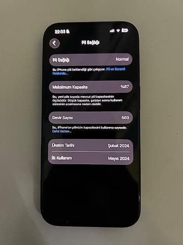 p20 pro: IPhone 15 Pro, 128 GB, Pacific Blue, Barmaq izi, Face ID — 2