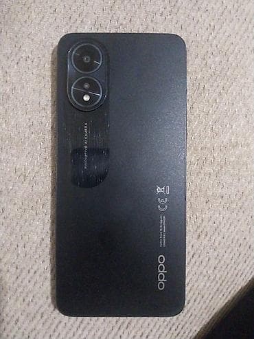 data modem sim card: Oppo A18, 128 GB, rəng - Qara, Barmaq izi, İki sim kartlı, Face ID — 1