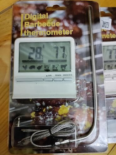 grill aparati: Rəqəmsal yemək termometri – mətbəx və manqal üçün. Xüsusiyyətlər: - — 7