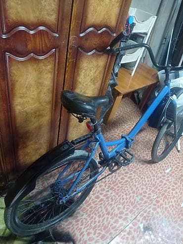 28lik velosiped satilir: Şəhər tipli velosiped - Rəng: mavi (qara detallar) - Çərçivə: alçaq — 2