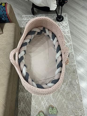 Детская корзинка для сна с косичкай, uşaq zənbili — 2
