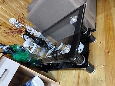 Dördbucaq masa, Açılmayan, Təkərsiz, Şüşə, Zəmanətsiz