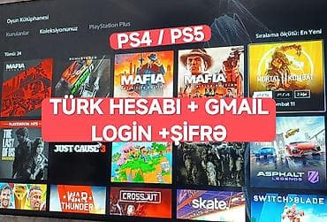 ps3 ps4: PS4/PS5 üçün hazır oyunlu Türk PSN hesabı Tərkib: - Türk regionlu — 1