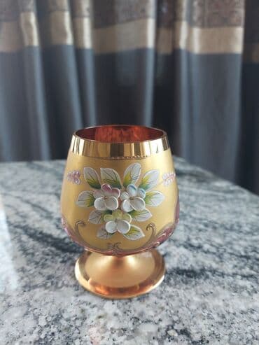 qab dəstləri: Qədəhlər, Xrustal, 6 ədədli dəst, Çexiya — 1