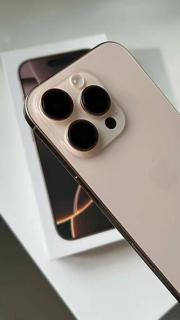 Mobil telefon və aksesuarlar: IPhone 16 Pro, 256 GB, Desert Titanium, Face ID — 1