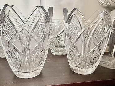 konfet qabi: - Kolleksiya üçün şüşə və kristal məmulatlar dəsti. - 2 ədəd — 2